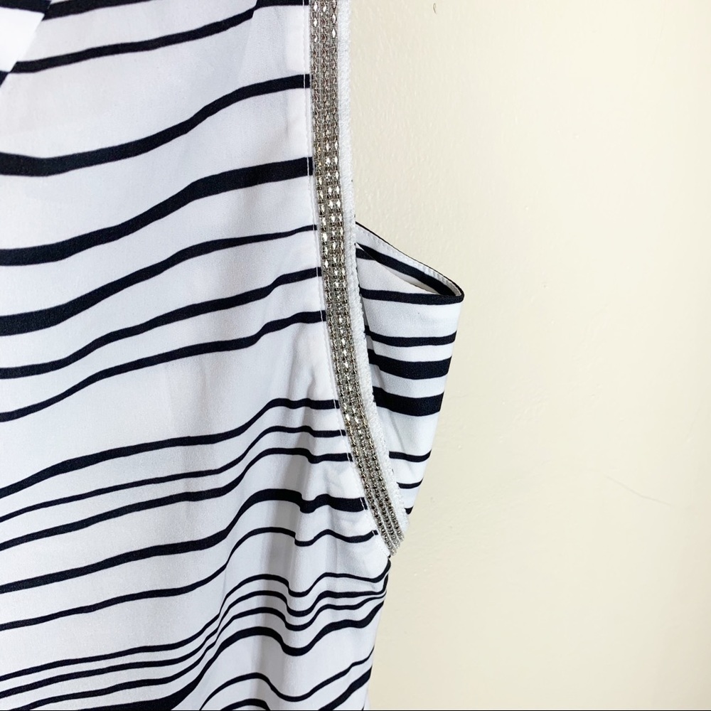 The Korner Stitch Fix Striped Embellished Top - Picture 3 of 8